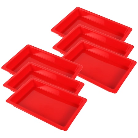 Romanoff Small Creativitray, Red, 6PK 36702
